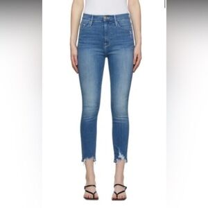 Frame Ali High Rise Cigarette in Madera Rips Size 26